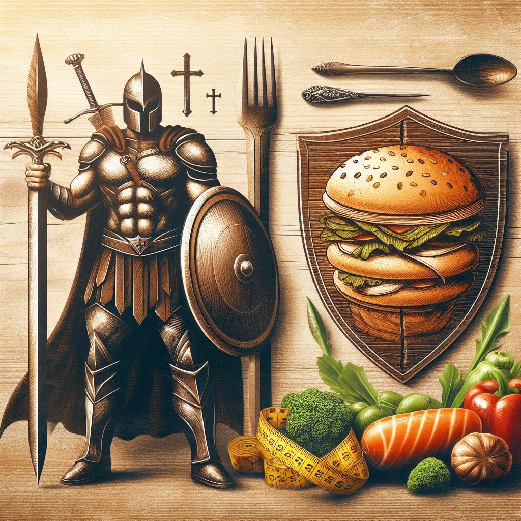 symbolizing the Warrior Diet’s theme.